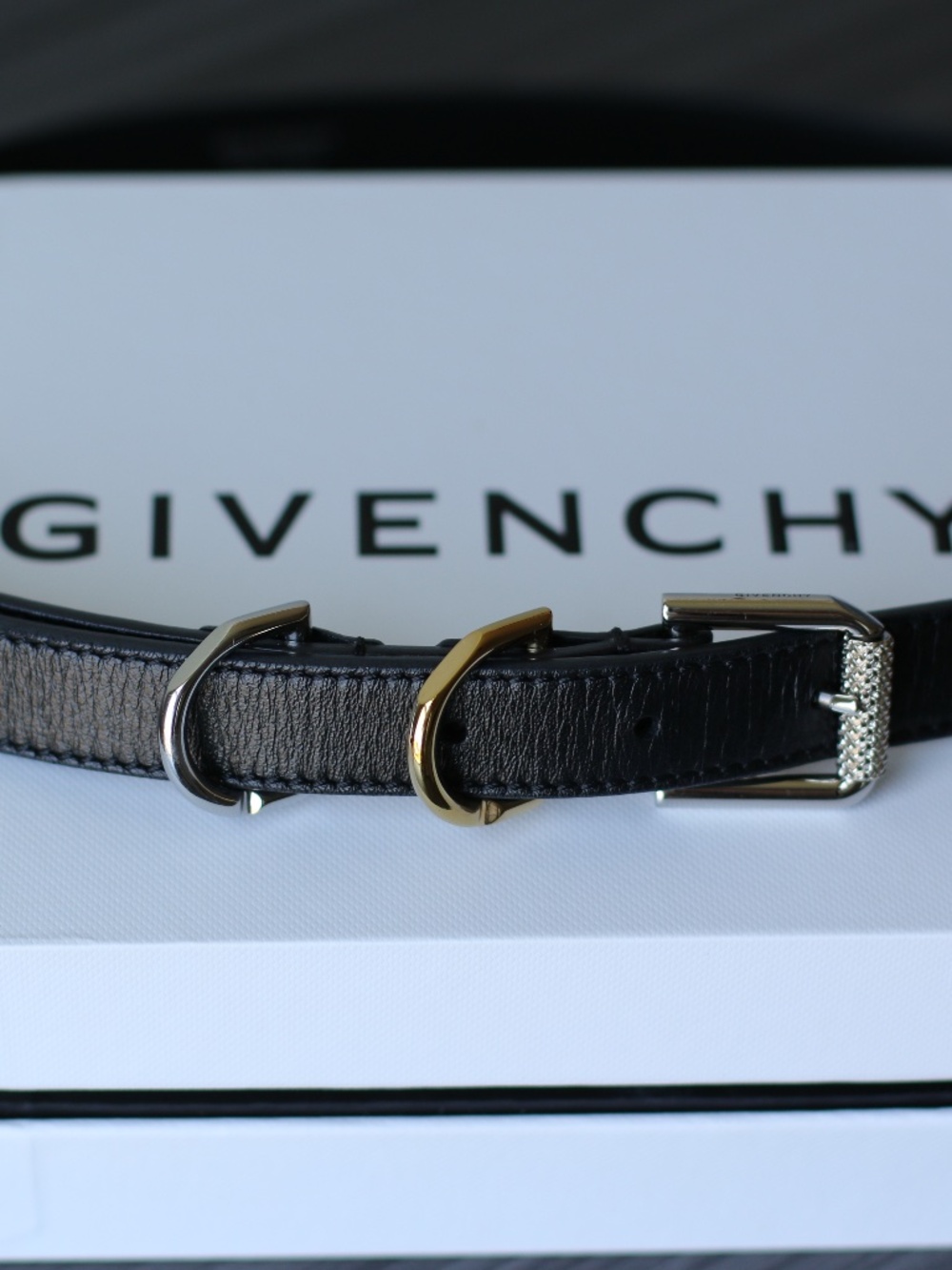 Givenchy Voyou Leather Belt